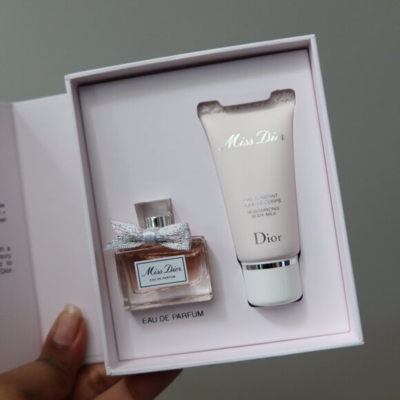 Mini Miss Dior 0.17 Perfume & Body Milk Set - Picture 1 of 6